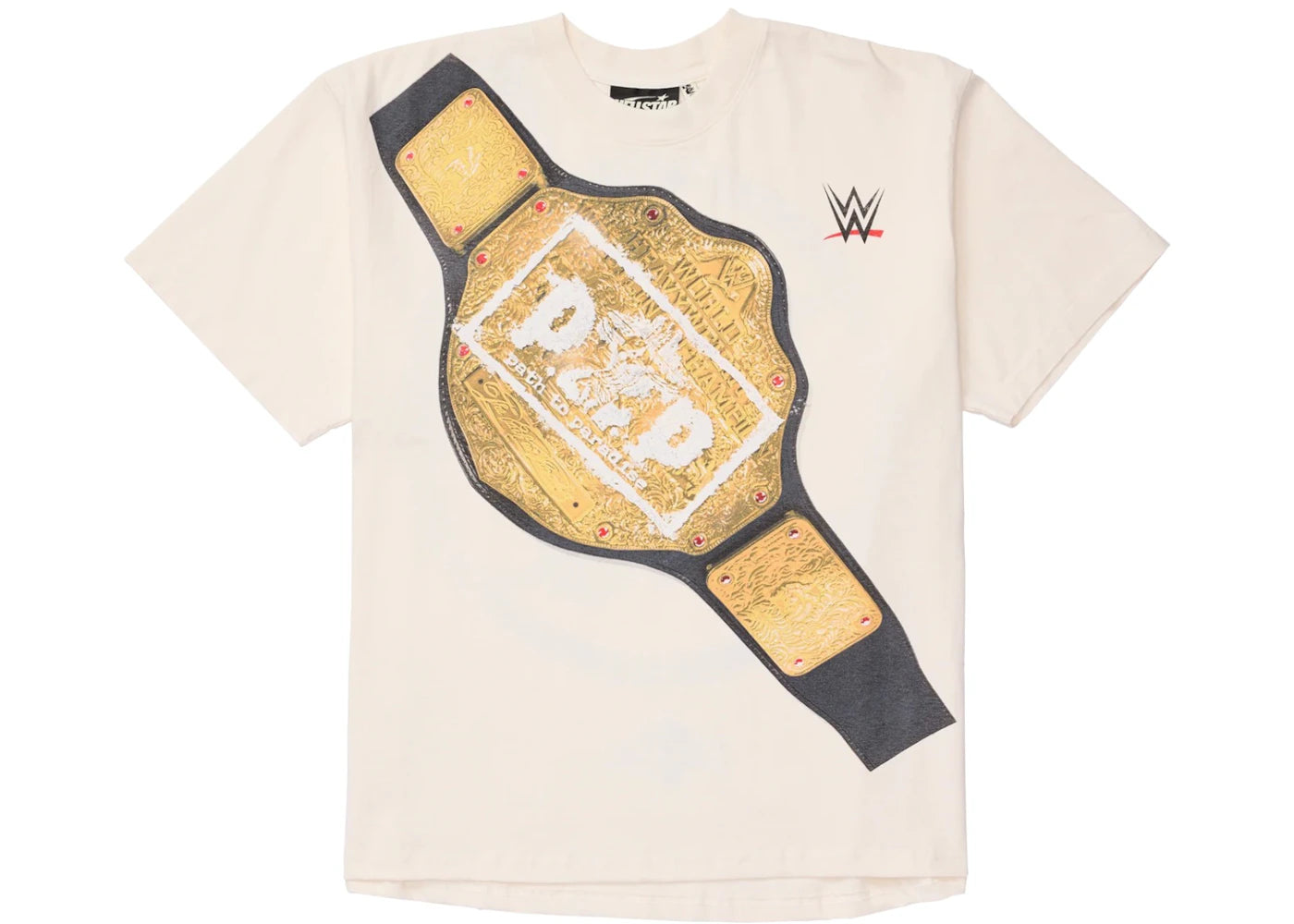 Hellstar Wrestlemania P2P Heavyweight Championship T-Shirt Cream White