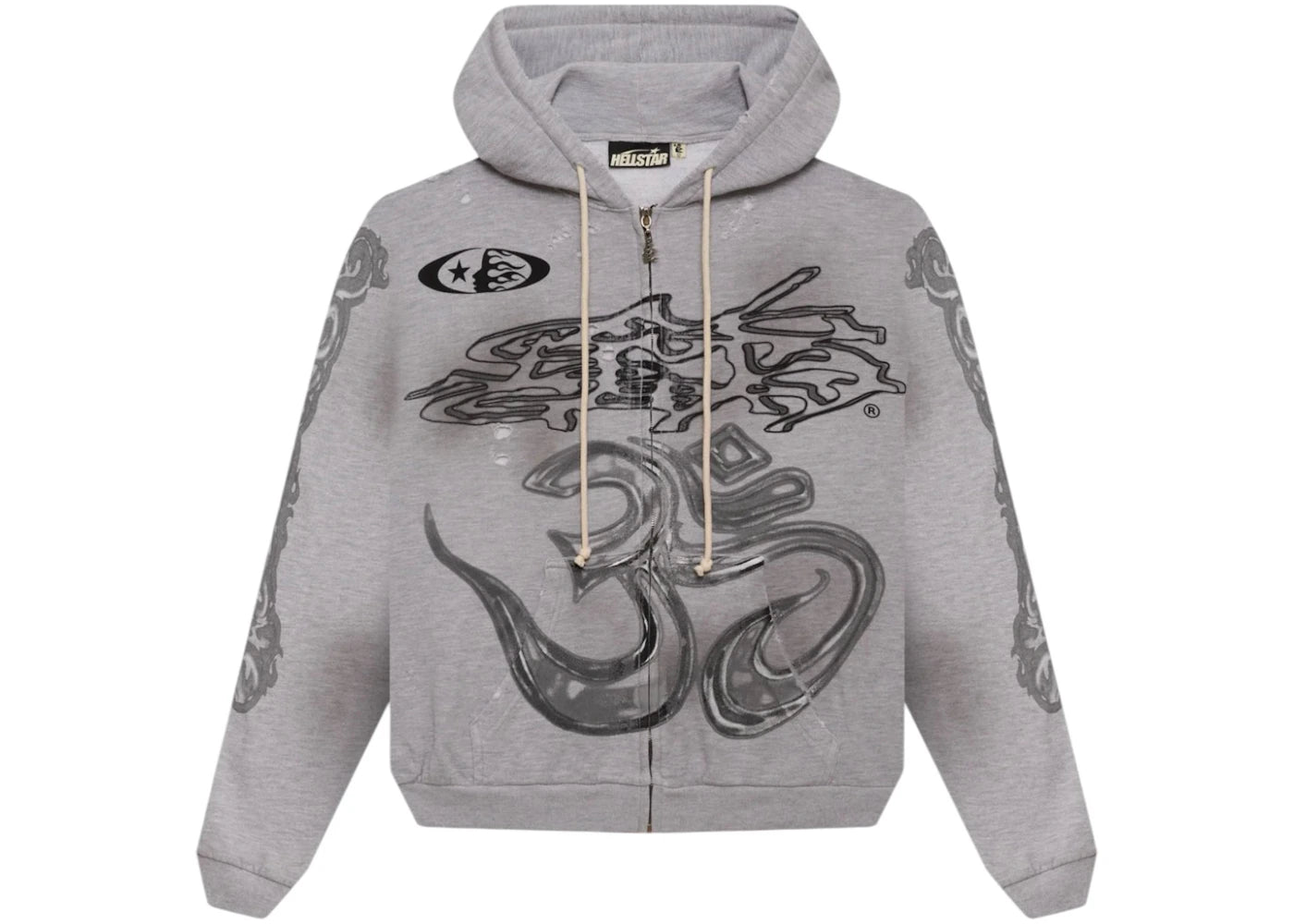 Hellstar Yoga Zip-Up Grey