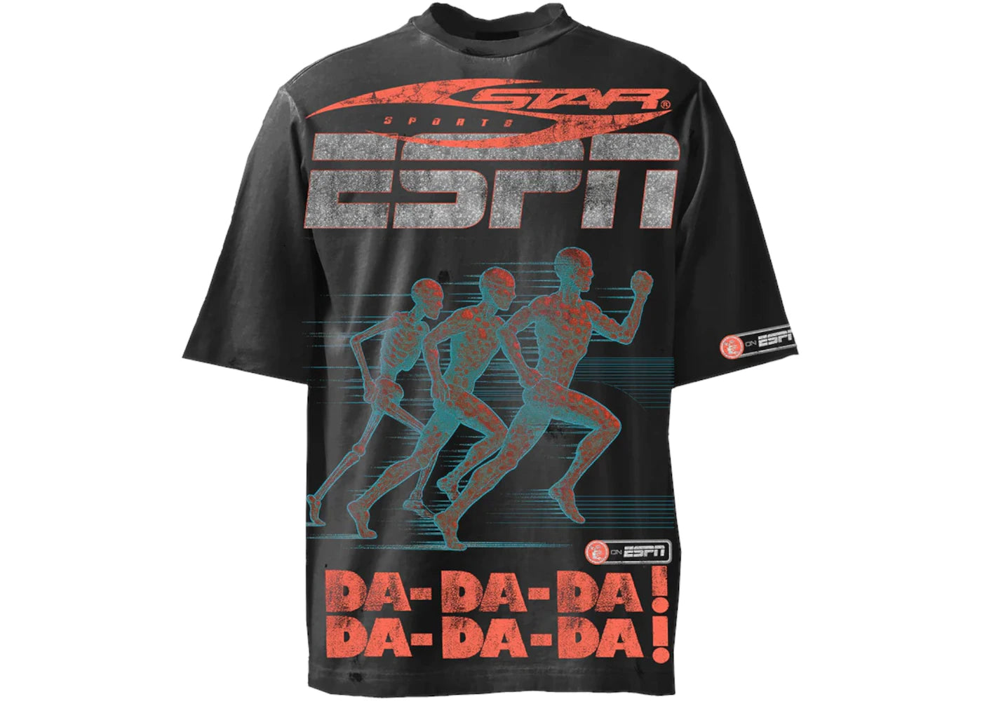 Hellstar x ESPN Da Da Da T-shirt Vintage Wash