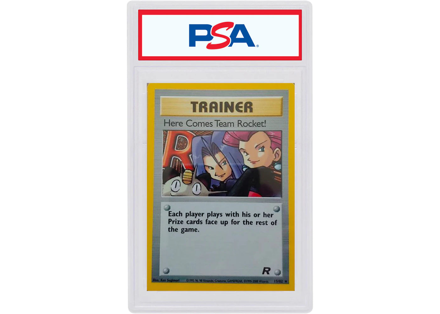Here Comes Team Rocket-Holo 2000 Pokemon TCG Team Rocket #15/82 (PSA or BGS Graded)