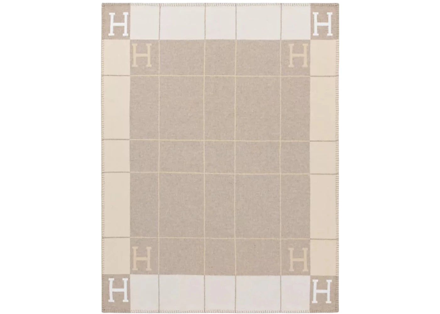 Hermes Avalon III Throw Blanket Coco/Camomille