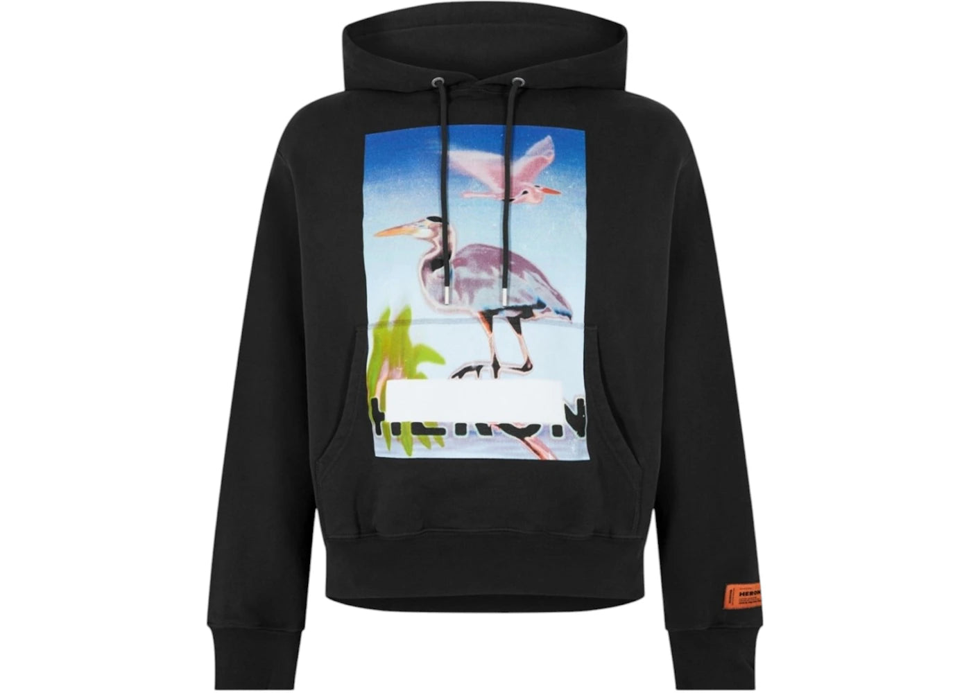 Heron Preston Censored Heron Logo Hoodie Black