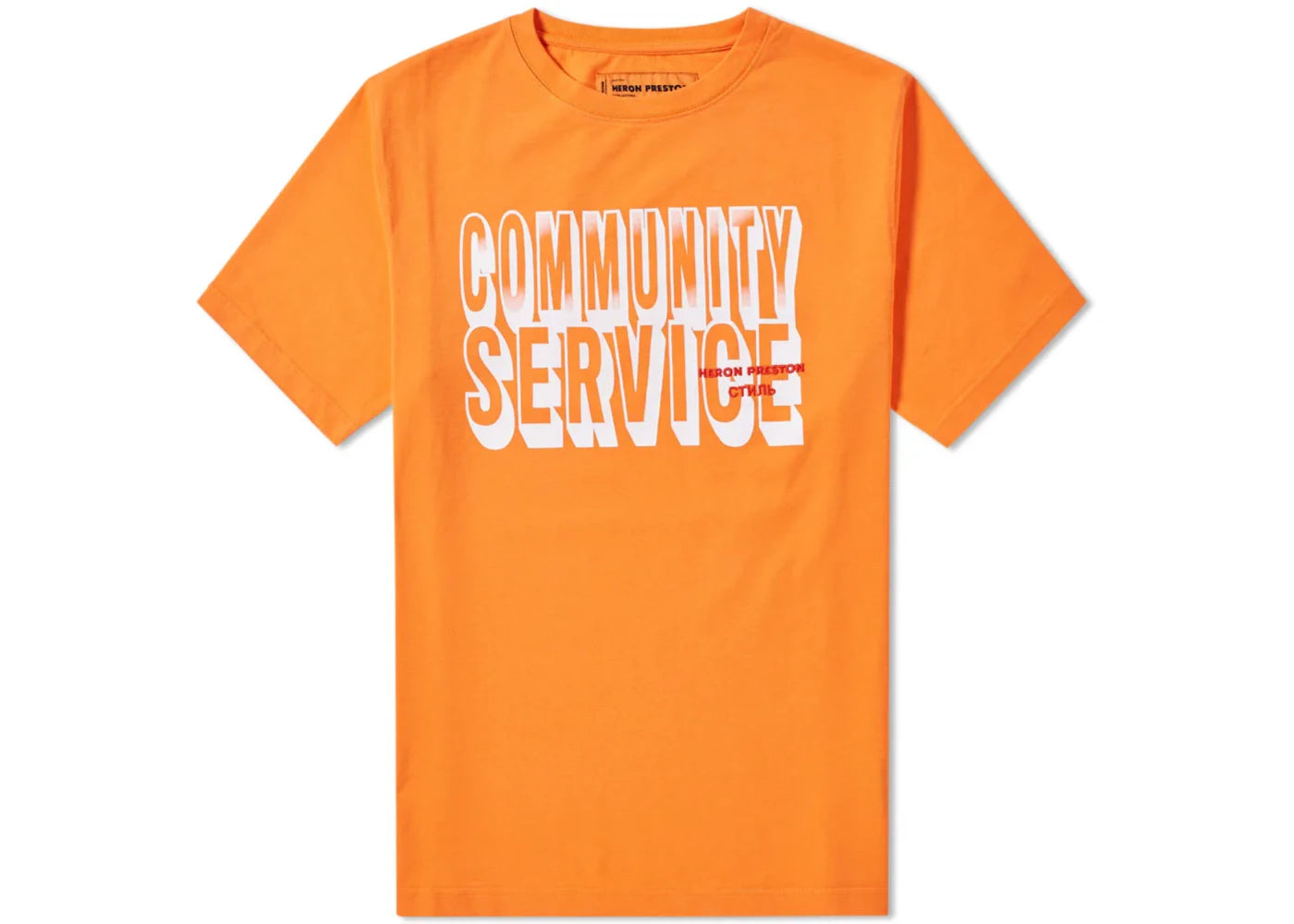 Heron Preston Community Service Jersone T-Shirt Orange