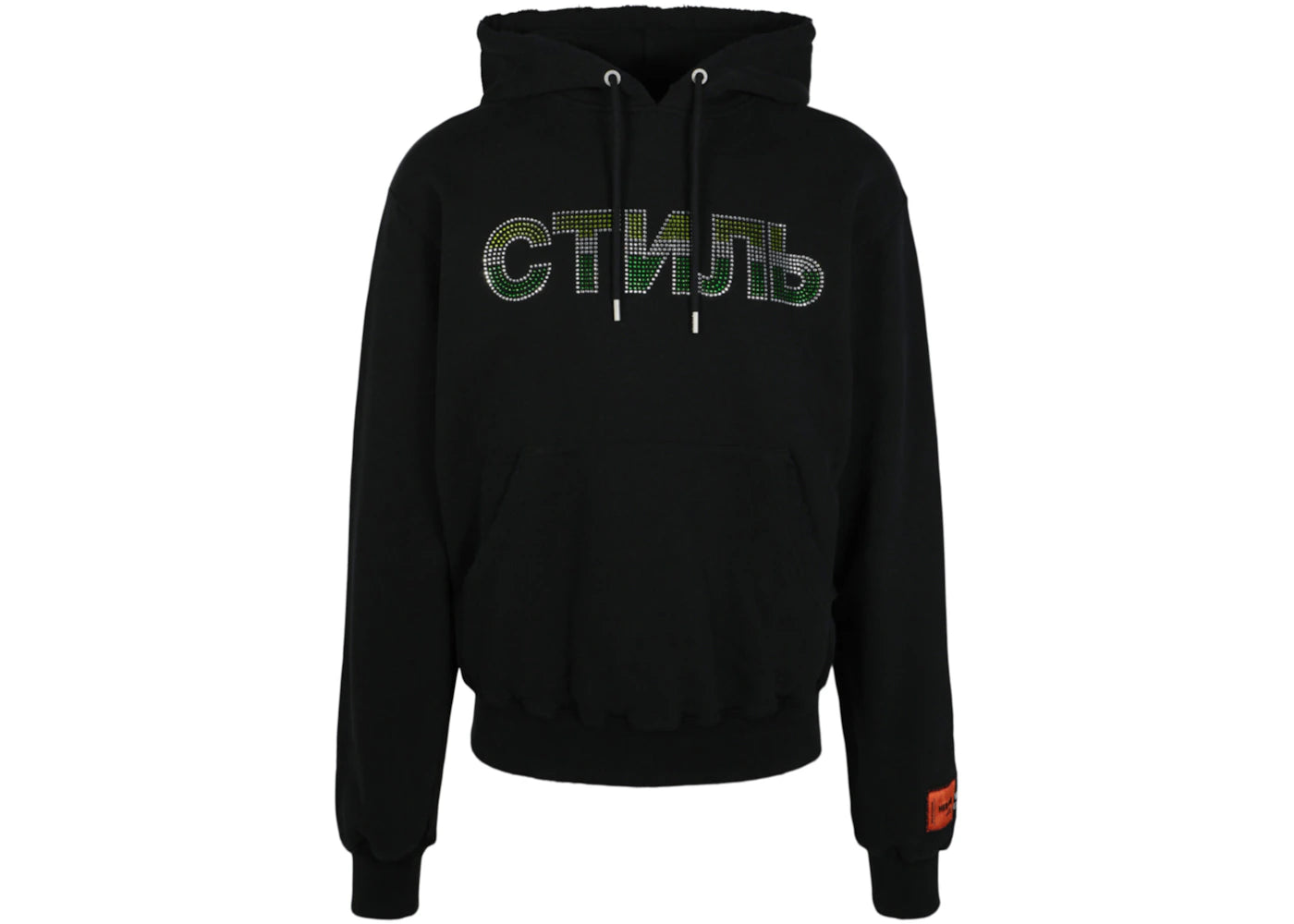 Heron Preston Crystal Embellished CTNMB Hoodie Black