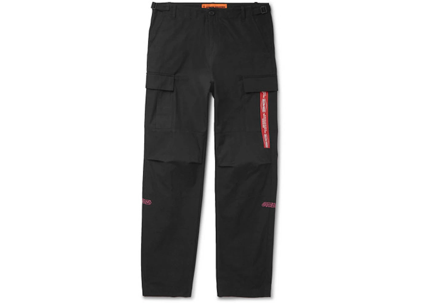 Heron Preston Embroidered Cargo Pants Black