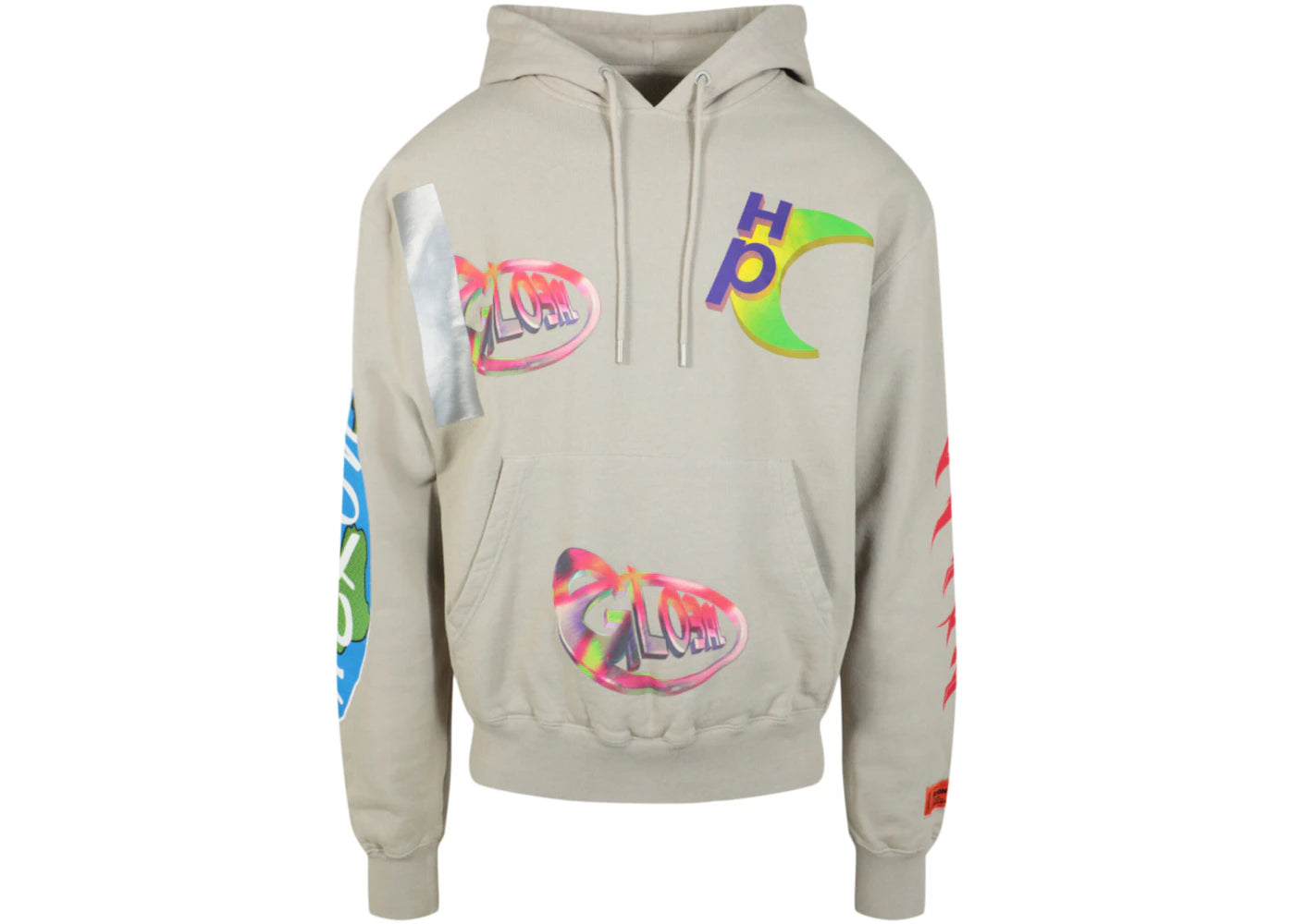 Heron Preston HP Global Collage Hoodie Grey