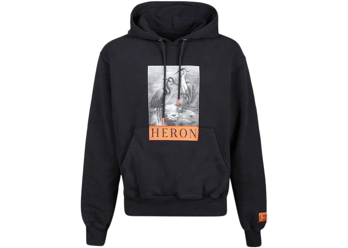 Heron Preston Herons Sketch Hoodie Black/White/Orange