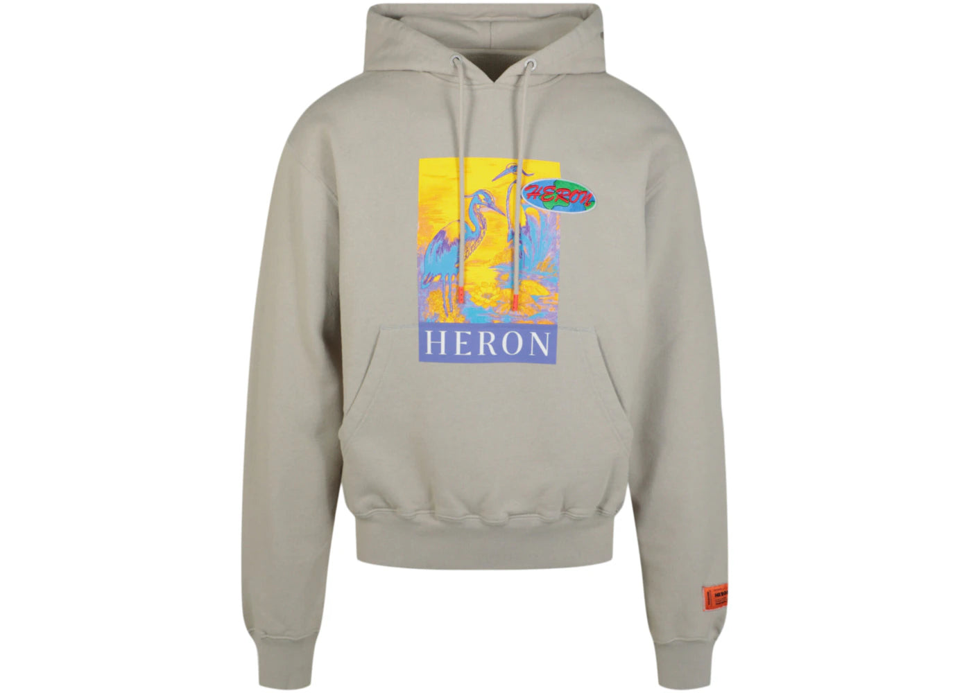 Heron Preston Logo KK22 Hoodie Grey