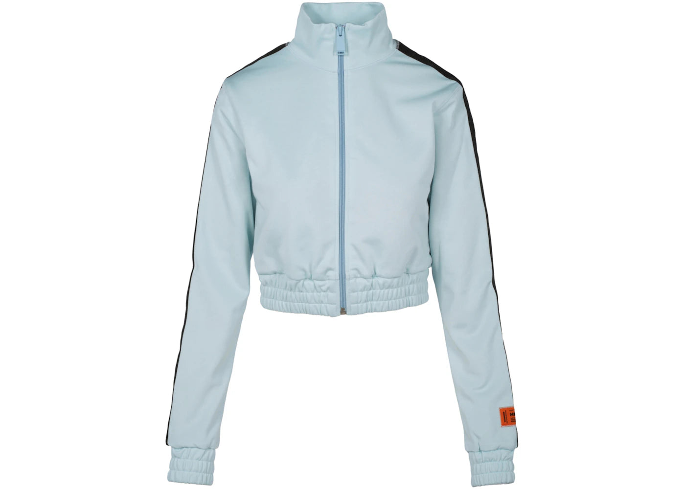 Heron Preston Logo Paneled Cropped Track Jacket Blue