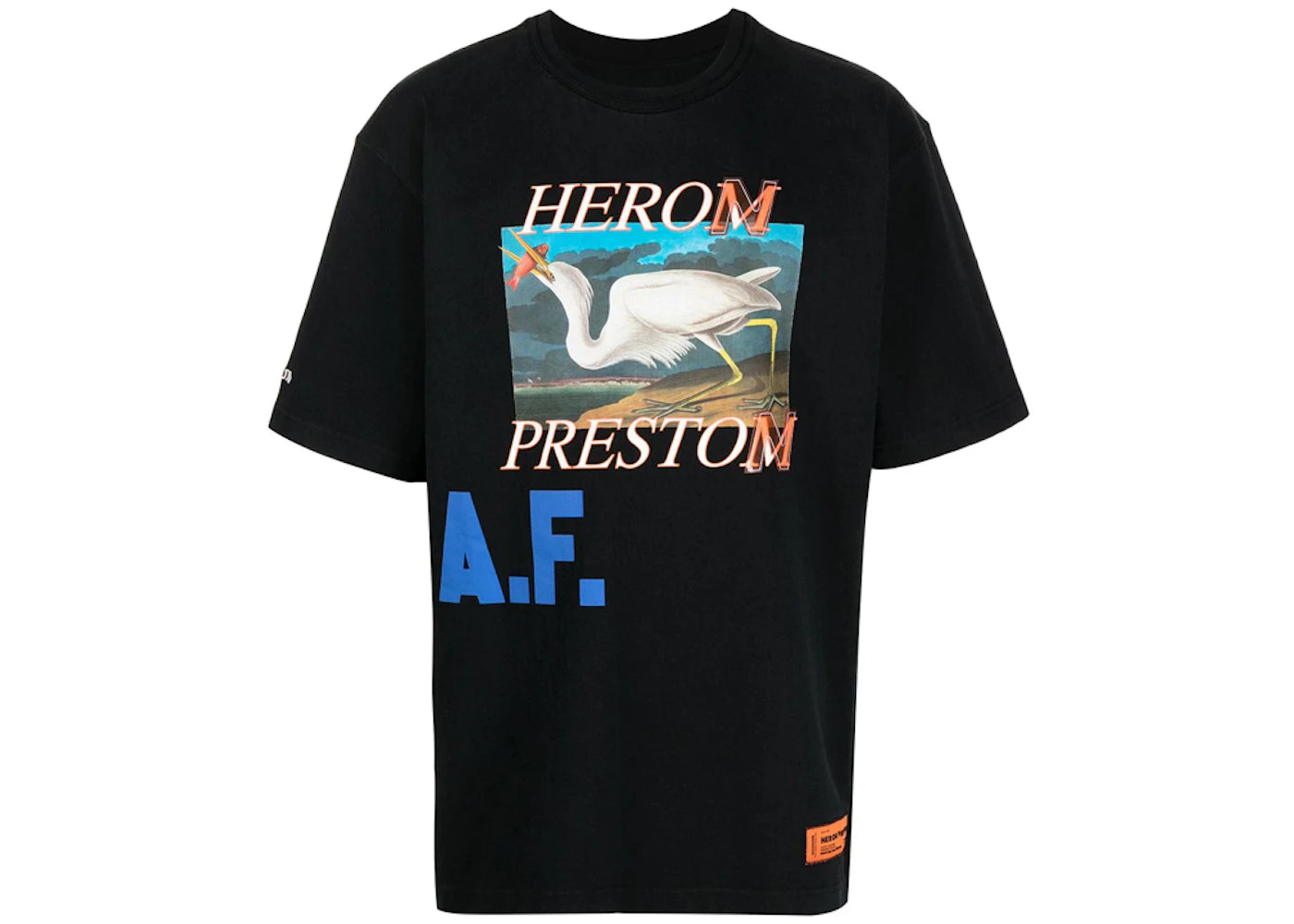 Heron Preston Logo Print AF Oversized T-Shirt Black