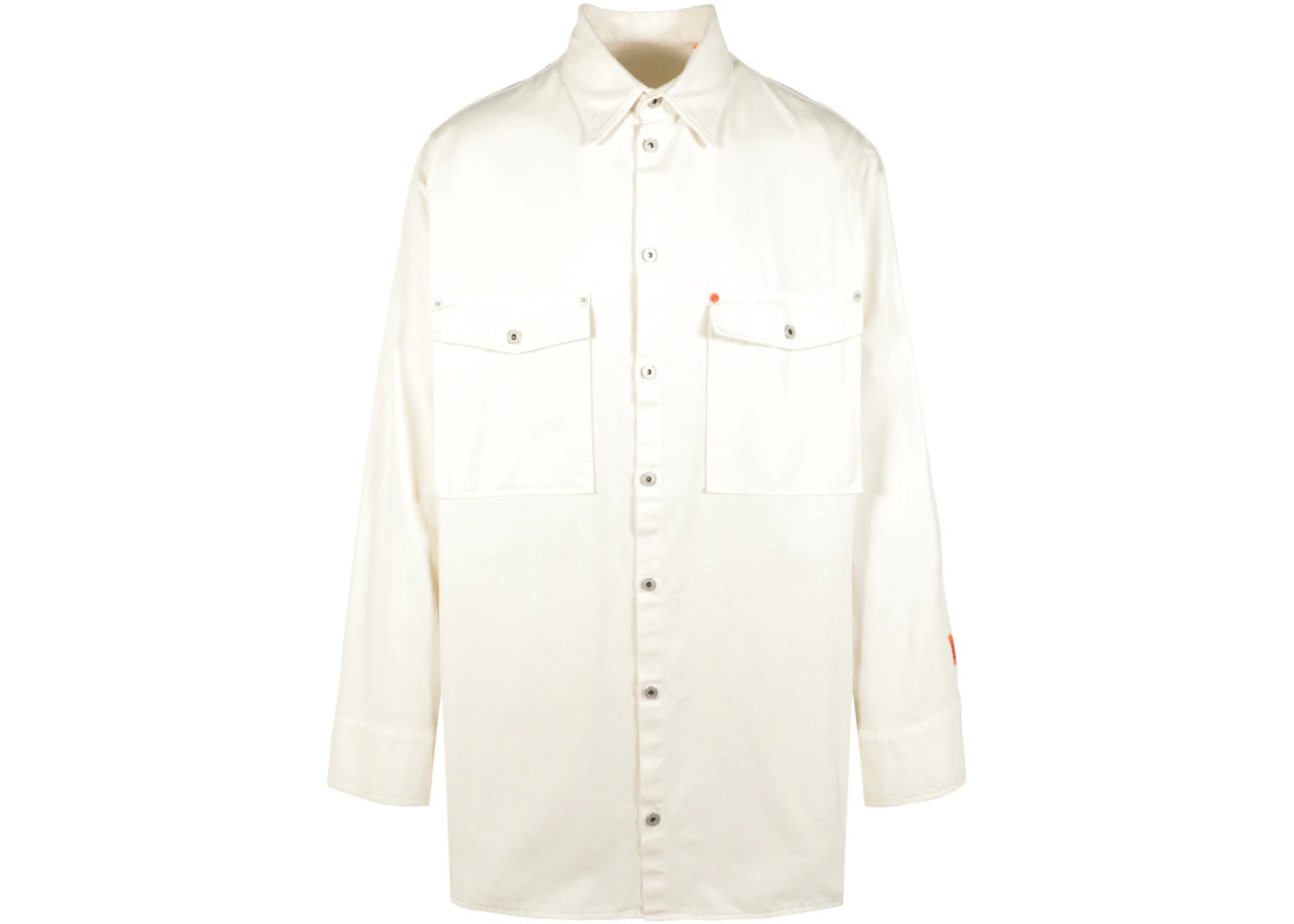 Heron Preston Workwear Long Sleeve Shirt White