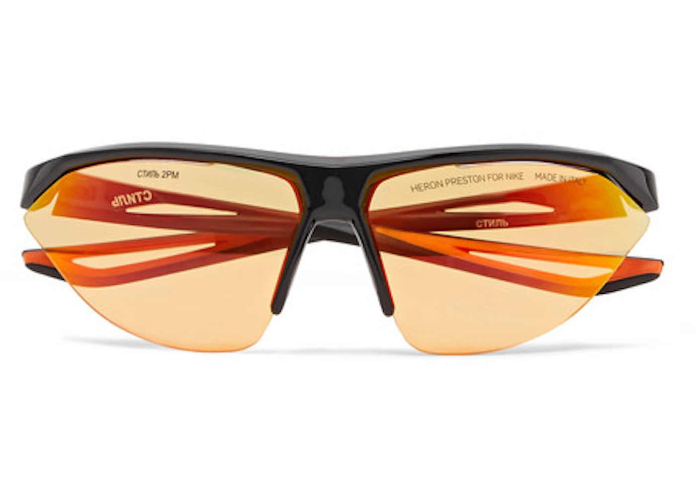 Heron Preston x Nike Tailwind Polycarbonate Sunglasses (SS19) Black/Orange