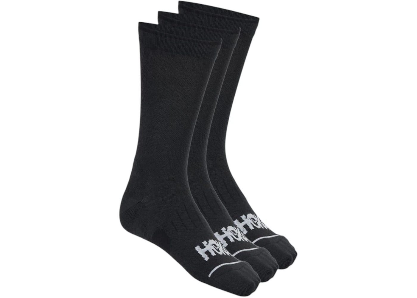Hoka Crew Run Sock Socks (3 Pack) Black