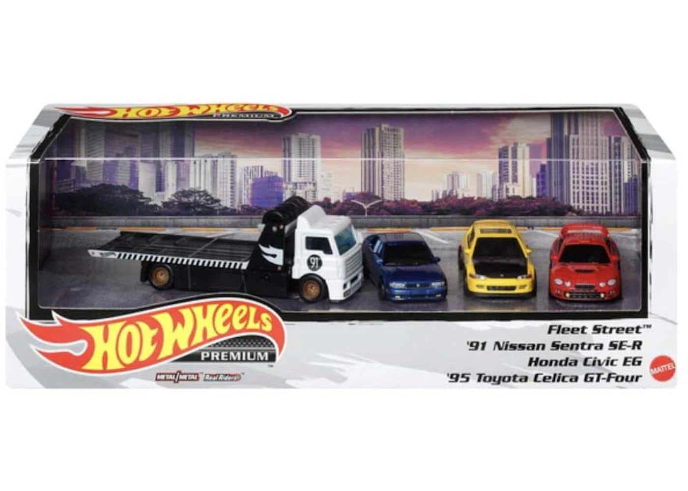 Hot Wheels Premium Display Diecast Collection 4-Pack 1:64