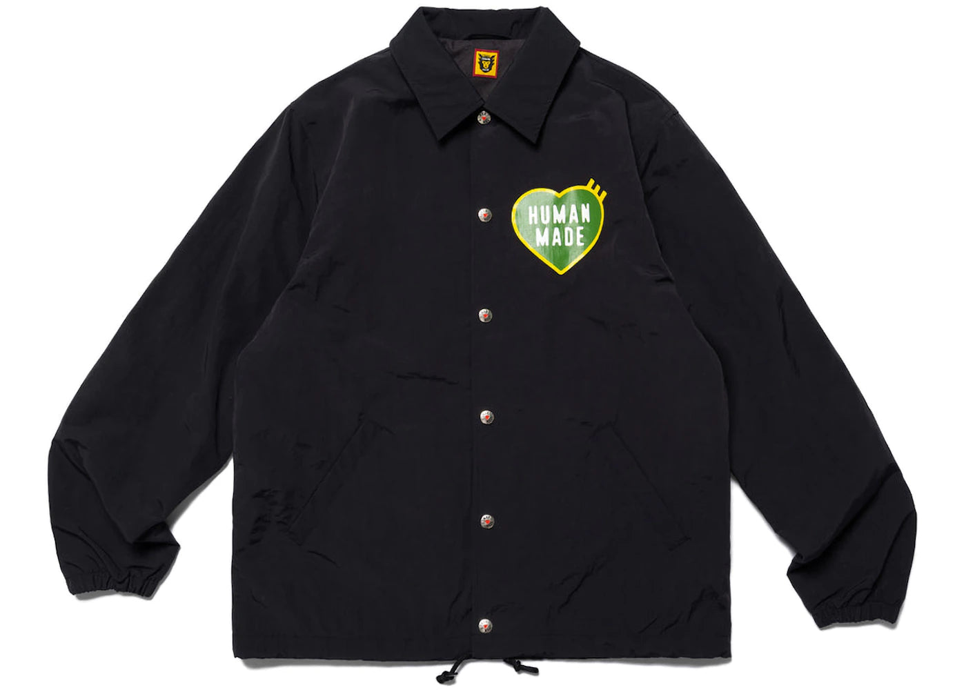 Human Made Heart Logo Coach Jacket Black
