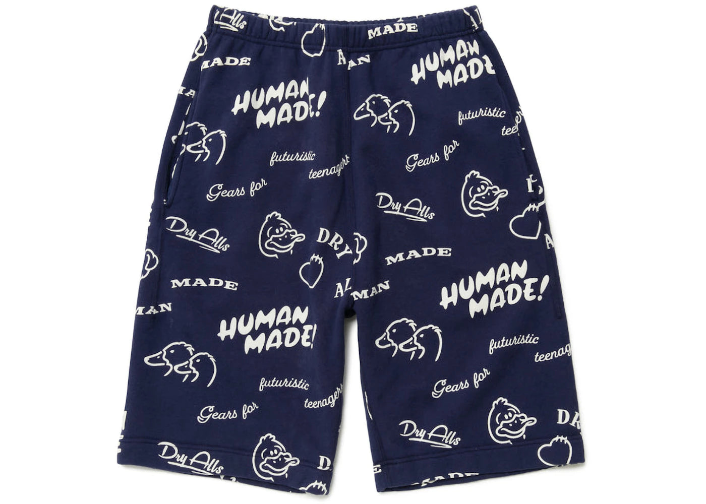 Human Made Printed Sweat Shorts Navy