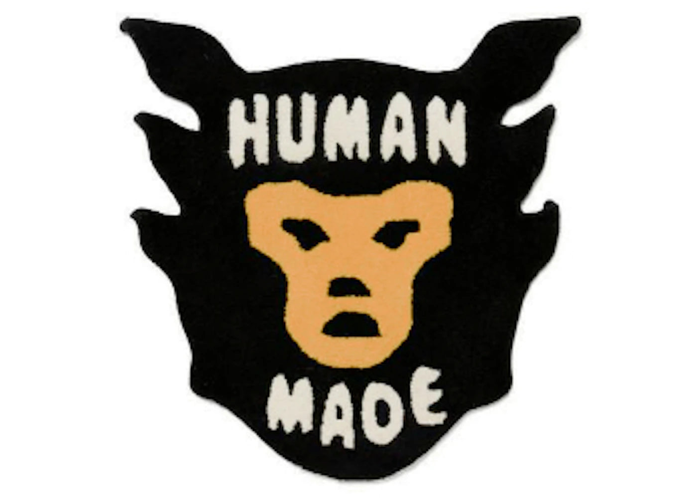 Human Made Small Face Rug Black