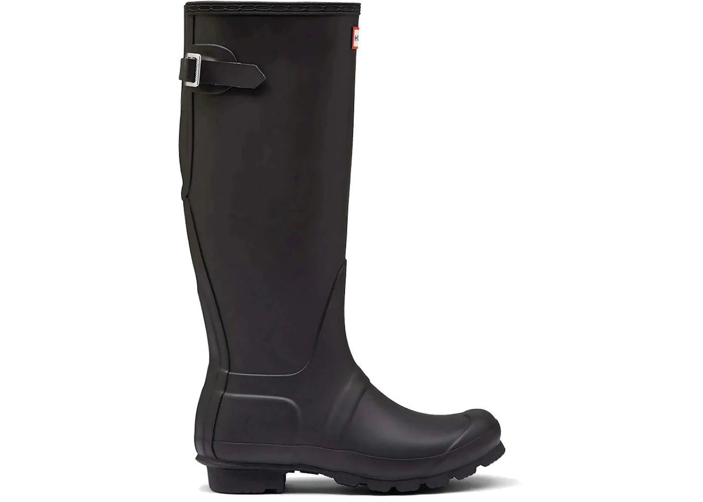 Hunter Original Back Adjustable Tall Rain Boots Black (Women's)