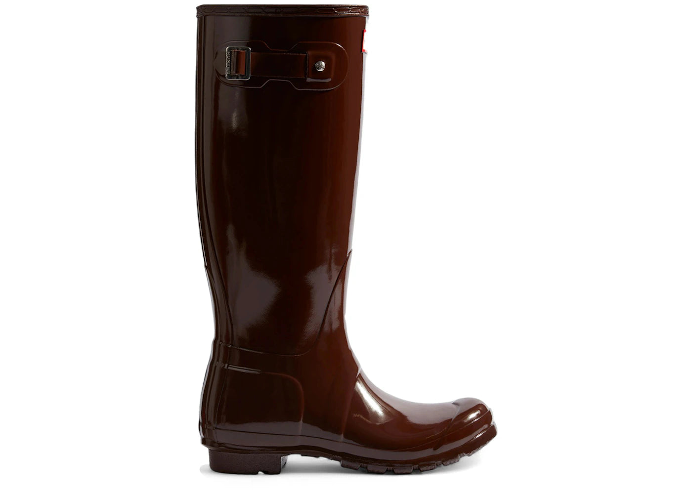 Hunter Original Tall Gloss Rain Boots Brown Bolt (Women's)