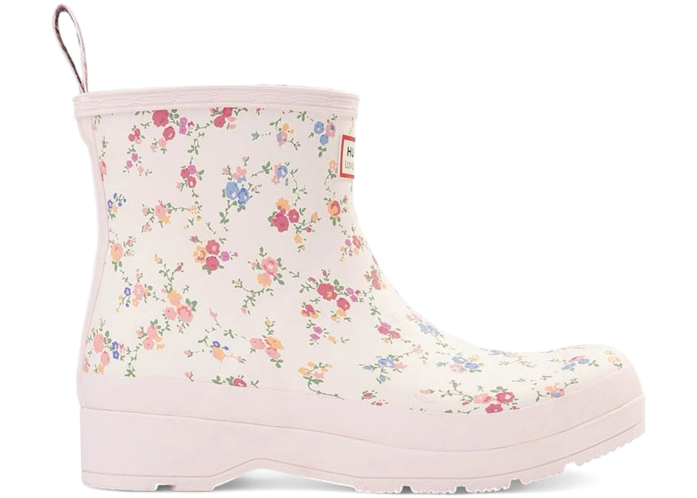 Hunter PLAY Short Rain Boots LoveShackFancy Sunrise Patchwork Print (Women's)