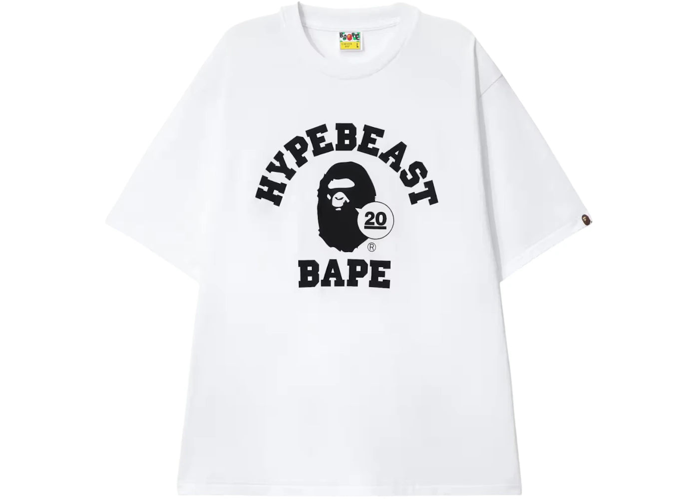 Hypebeast x A Bathing Ape 20th Anniversary T-shirt White