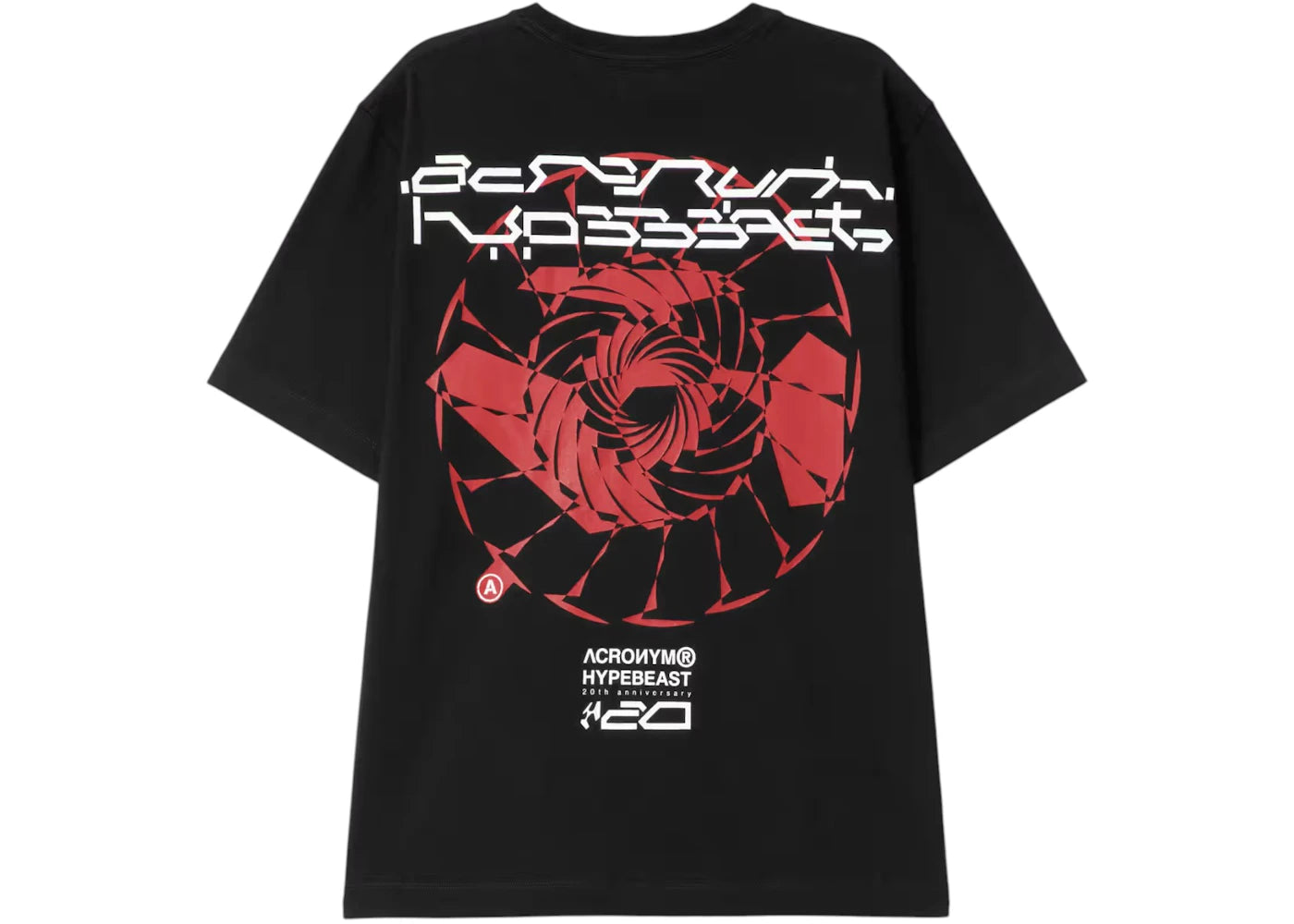 Hypebeast x Acronym 20th Anniversary T-shirt Black