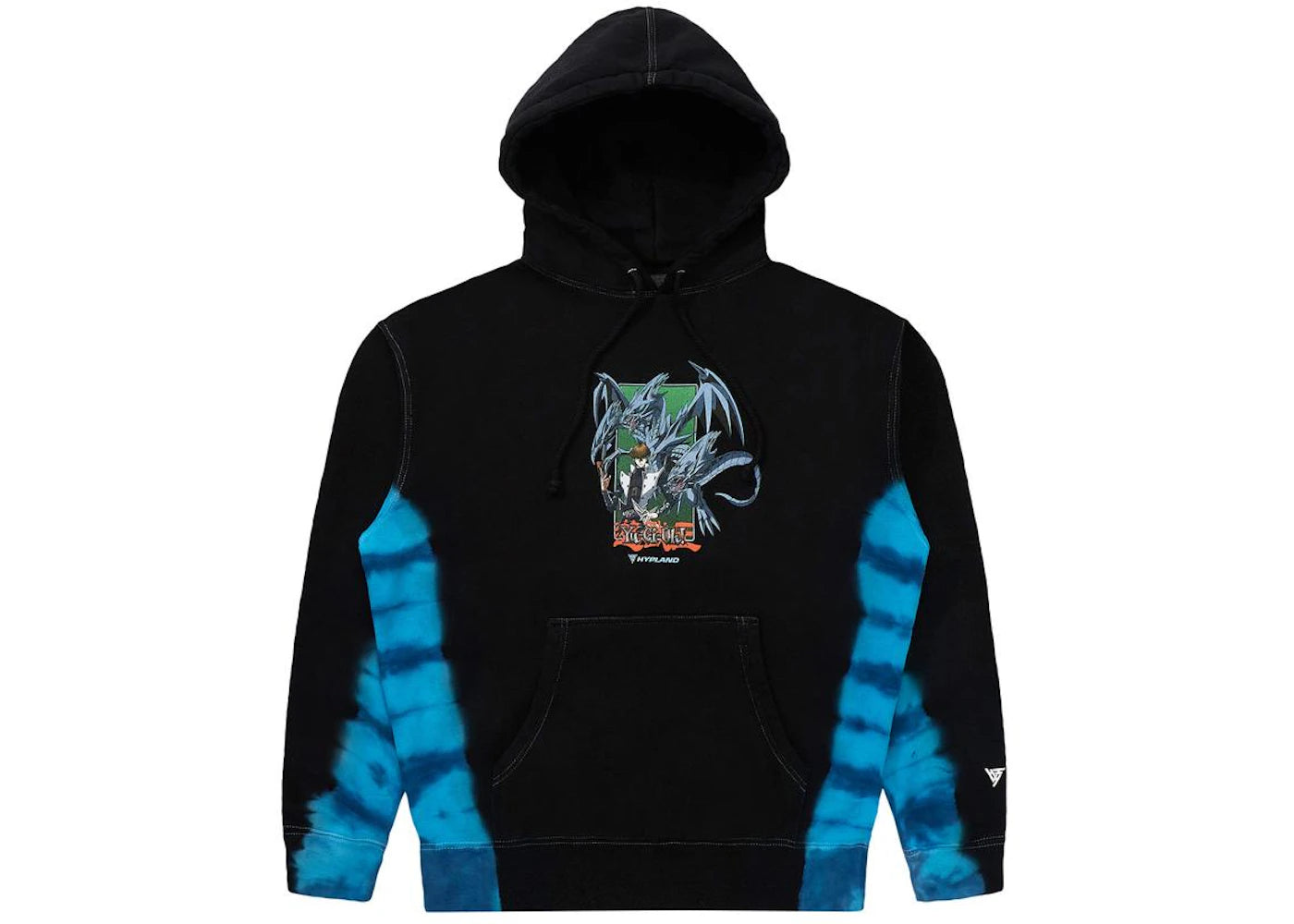 Hypland Yugioh Blue Eyes Ultimate Hoodie Black Dye