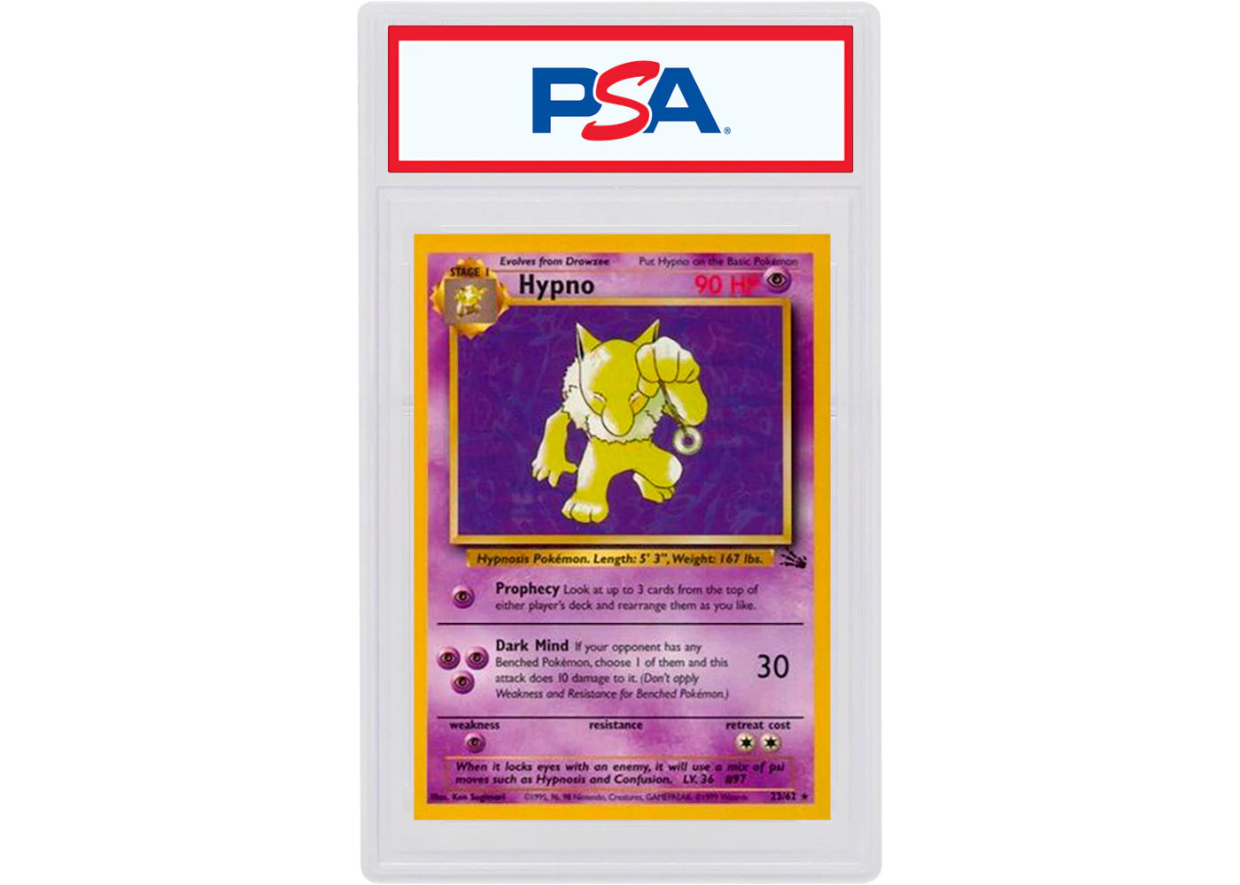 Hypno-Holo 1999 Pokemon TCG Fossil #8/62