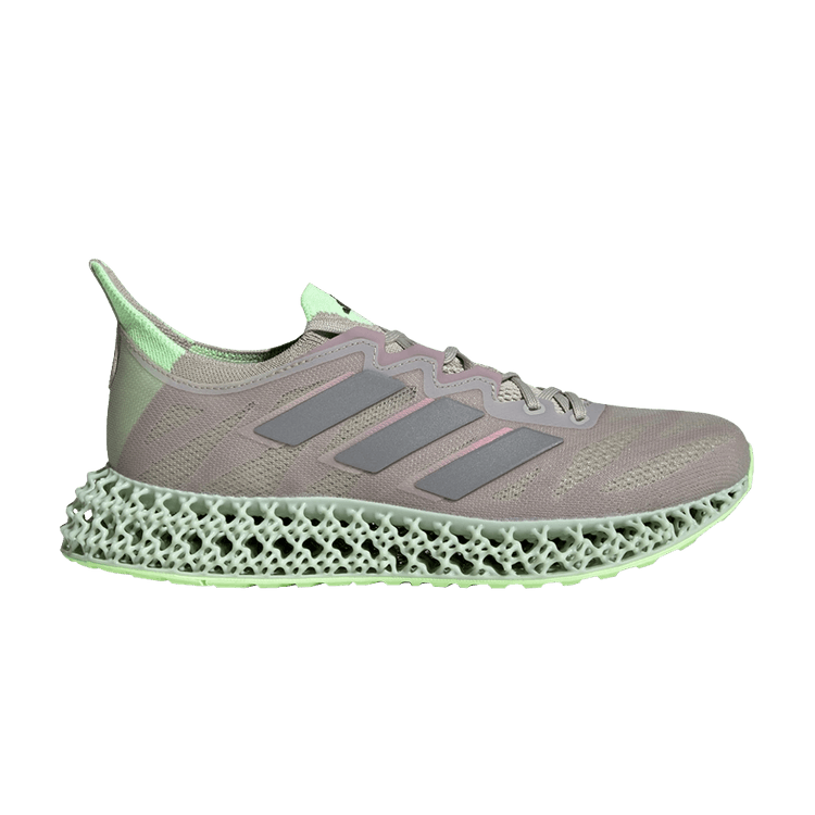 adidas 4DFWD 3 Putty Grey Matte Silver Green Spark (Women's)