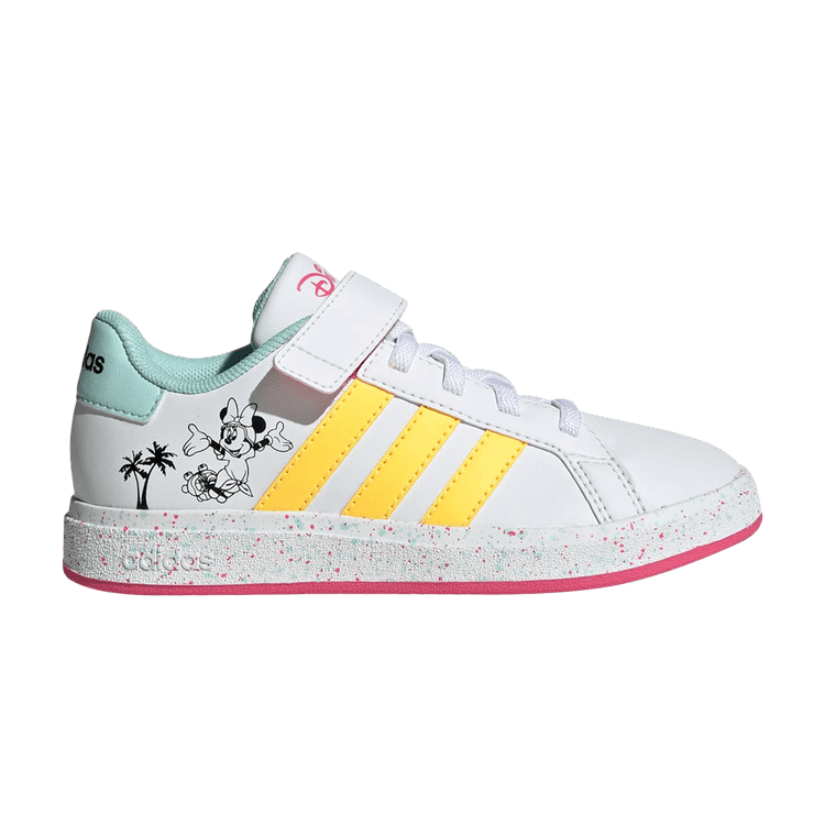 adidas Grand Court Strap Disney Cloud White Spark Pulse Magenta (GS)