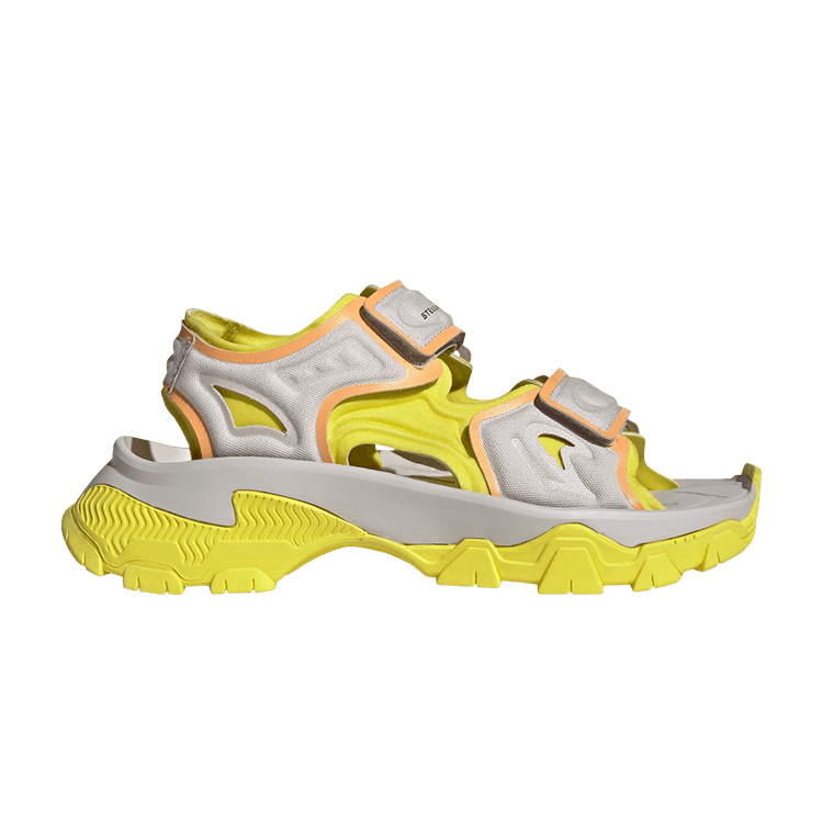 adidas Hika Outdoor Sandals By Stella Mccartney Chalk Pearl Bright Yellow Hazy Orange (Women's)