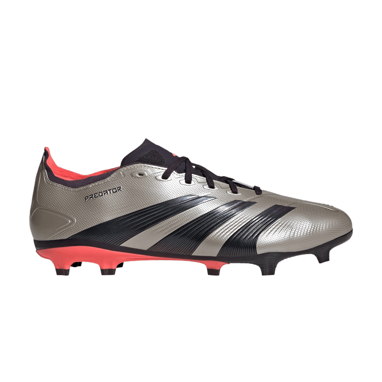 adidas Predator League FG Platinum Metallic Aurora Black Turbo