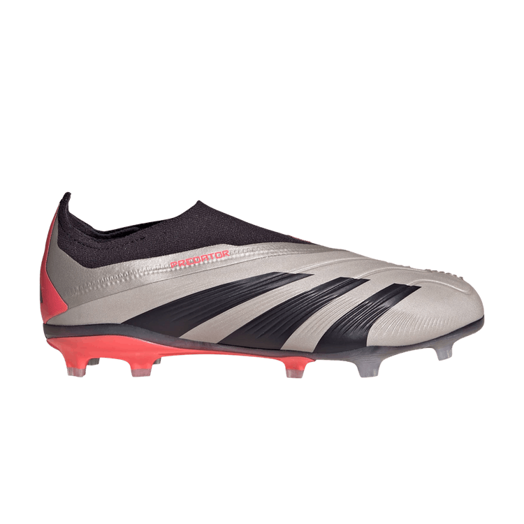 adidas Predator Elite Laceless FG Platinum Metallic Aurora Black Carbon (GS)
