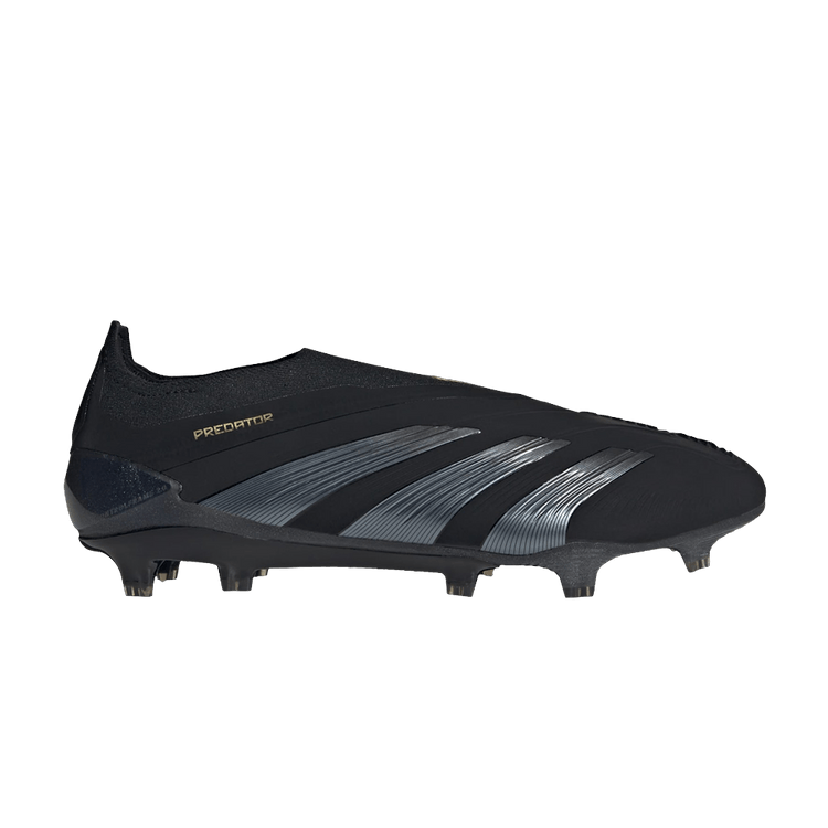 adidas Predator Elite Laceless FG Core Black Carbon Gold Metallic