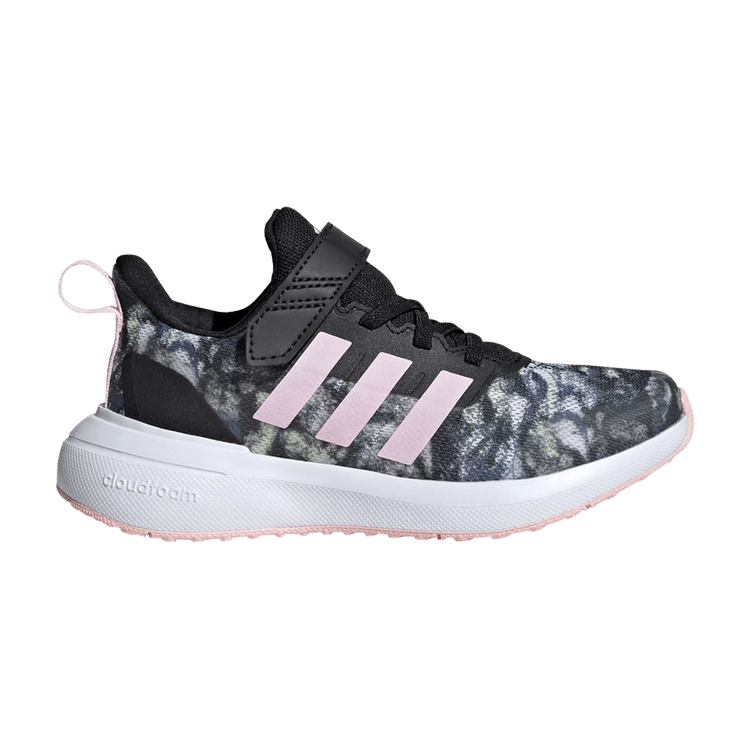 adidas Fortarun 2.0 Cloudfoam Top Strap Core Black Clear Pink Cloud White (GS)