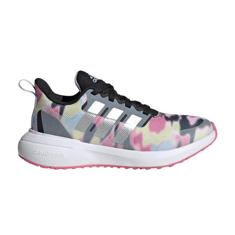 adidas Fortarun 2.0 Cloudfoam Core Black Silver Metallic Pink Fusion (GS)