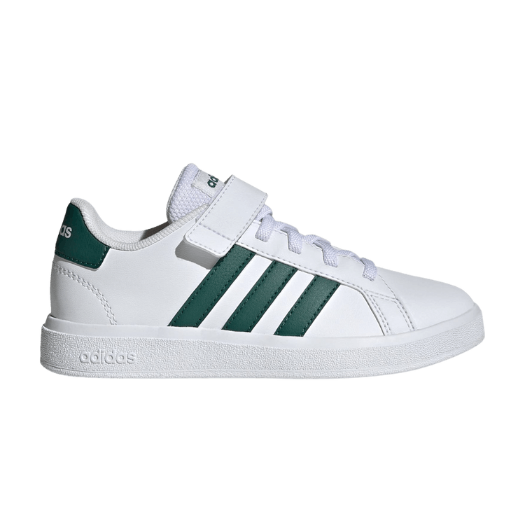 adidas Grand Court Court And Top Strap Cloud White Collegiate Green (GS)
