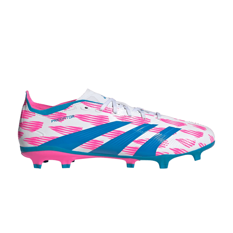 adidas Predator League FG Cloud White Solar Blue Solar Pink