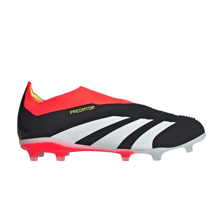 adidas Predator 24+ Laceless FG Core Black Cloud White Solar Red (GS)