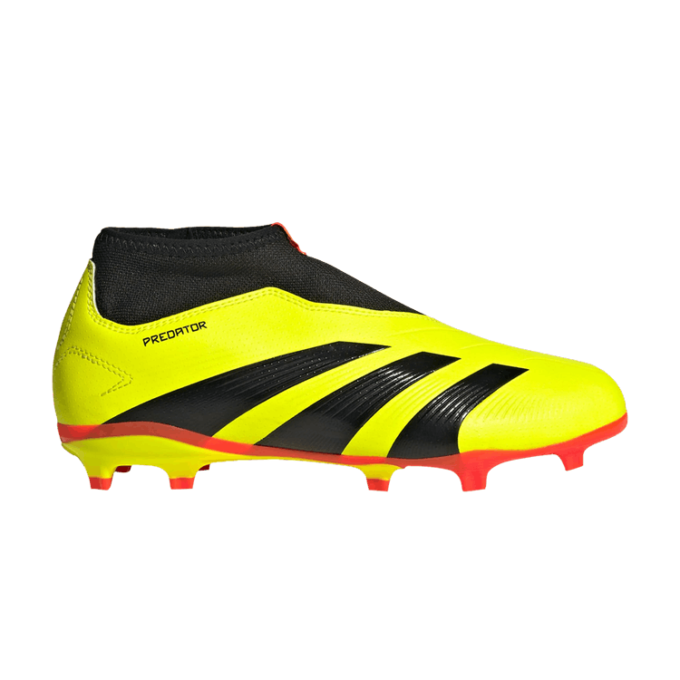 adidas Predator 24 League Laceless FG Team Solar Yellow Core Black Solar Red (GS)