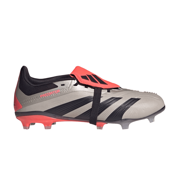 adidas Predator Elite Fold-Over Tongue FG Platinum Metallic Aurora Black Carbon (GS)