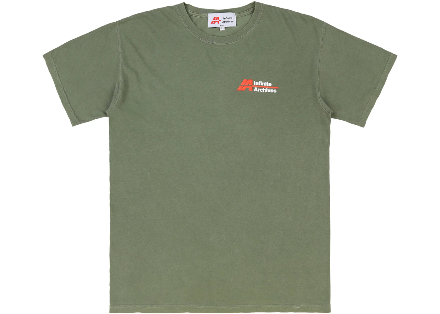 Infinite Archives Logo New World Order Tee Green Hemp