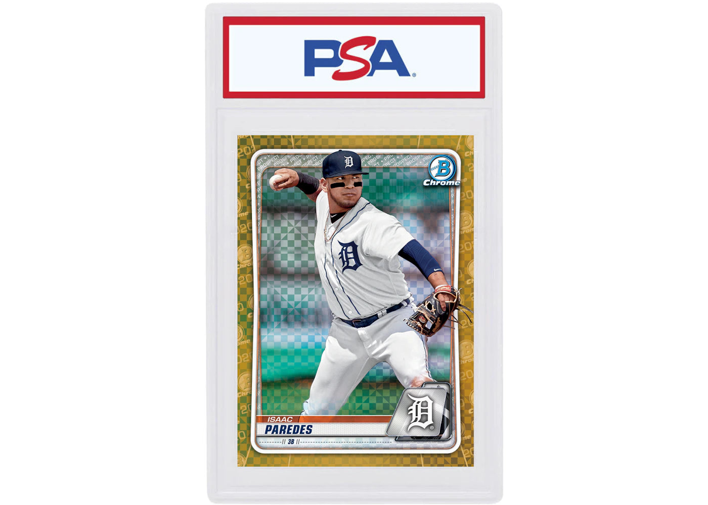 Isaac Paredes 2020 Bowman Chrome X Gold X-Fractor /3 #BCP-224 (PSA or BGS Graded)