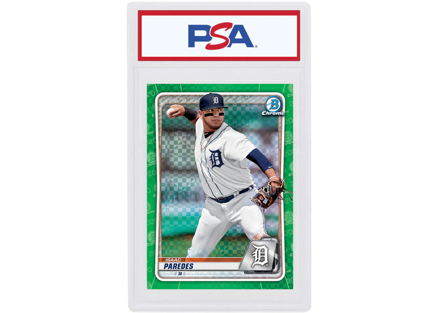Isaac Paredes 2020 Bowman Chrome X Green X-Fractor /31 #BCP-224 (PSA or BGS Graded)