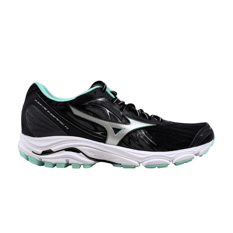 Mizuno Wave Inspire 14 Black/Silver-Teal (Women's)
