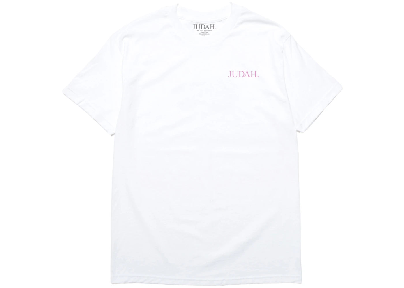 JUDAH. OG Embroidered T-shirt White/Pink