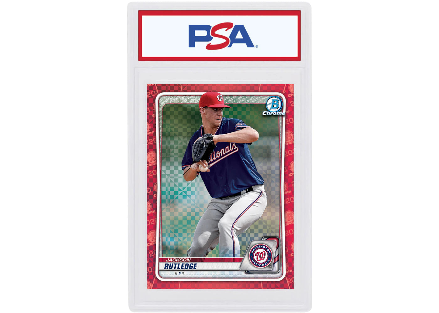 Jackson Rutledge 2020 Bowman Chrome X Red X-Fractor 1/1 #BCP-239