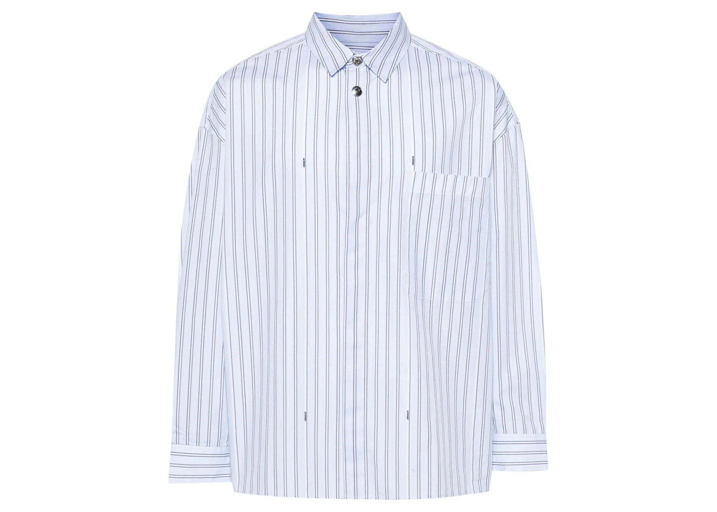Jacquemus La Chemise Manches Longue Shirt Print Blue Stripe