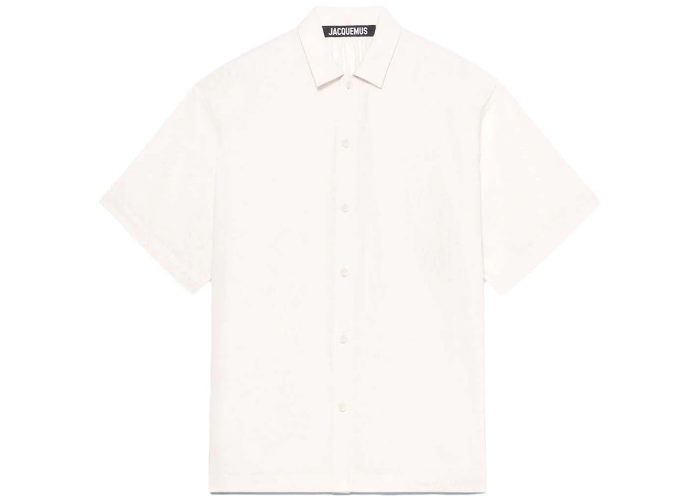 Jacquemus La Chemise Moisson Draped Short Sleeved Shirt Off White