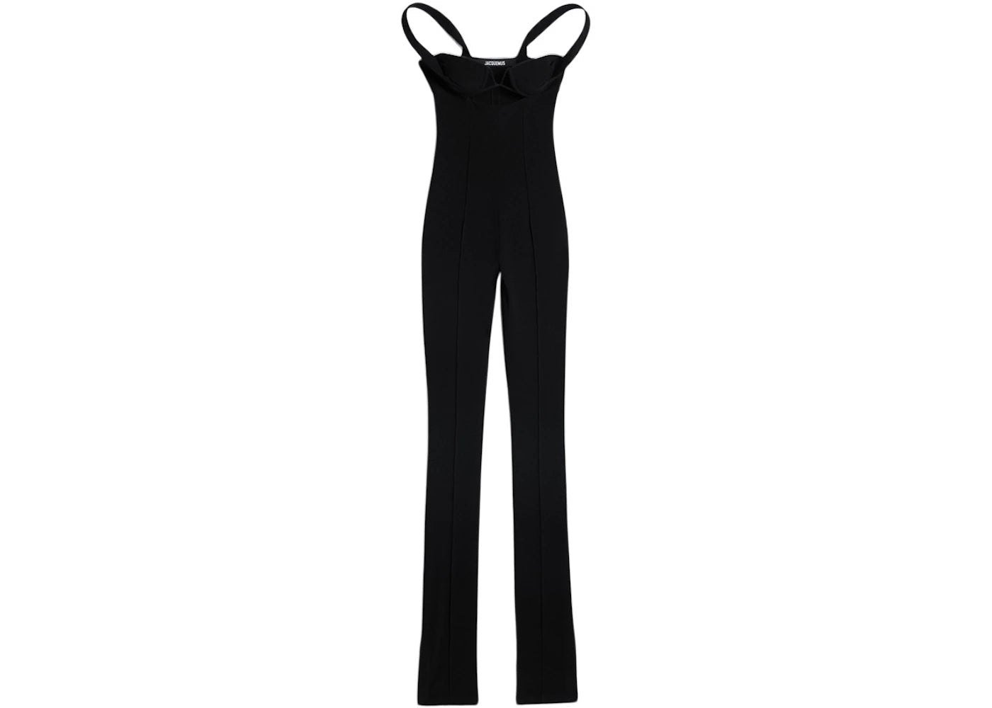 Jacquemus La Combinaison Bikini Fitted Jumpsuit Black
